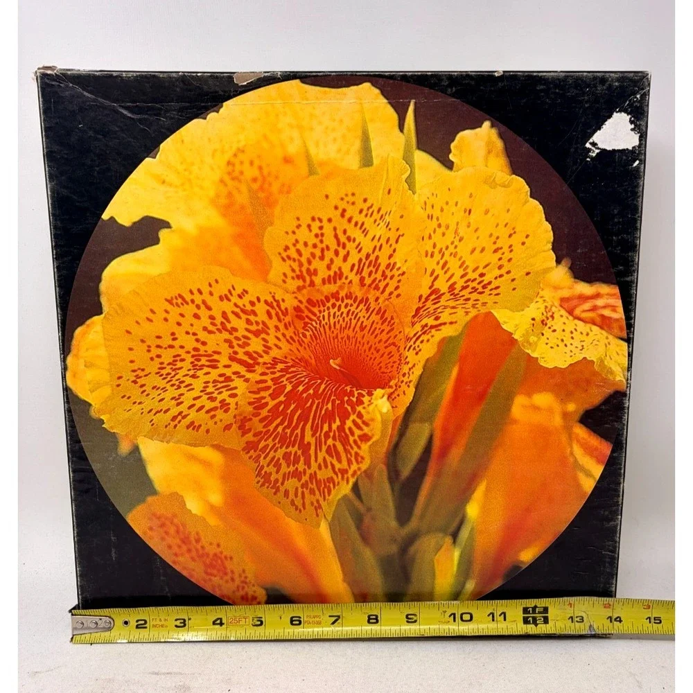 Springbok Vintage 1978 Beauty Unfolding Canna Lily 500+ Piece Round Puzzle